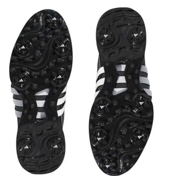 Adidas Tour360 24 IF0250 Men's‎ Golf Shoes, Black/White, Size 9W NEW